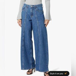 New The Drop Classic Blue wide leg Jeans for Women